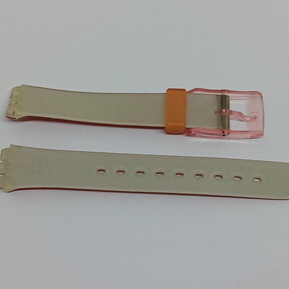 VINTAGE Swatch Ladies Metallic Red Strap - Fits 25mm Swatch Watches - Picture 5 of 7